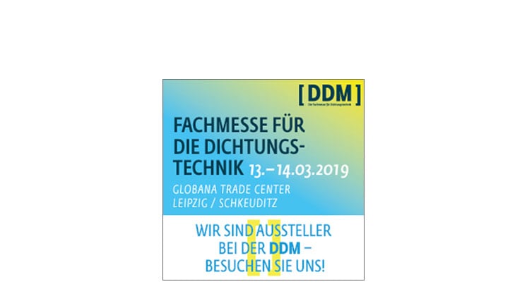 DDM - die Fachmesse für Dichtungstechnik in Leipzig/Schkeudiz